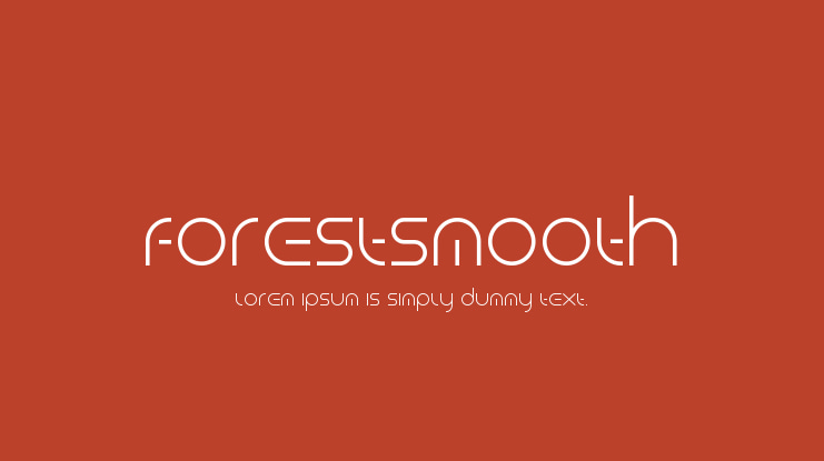 ForestSmooth Font