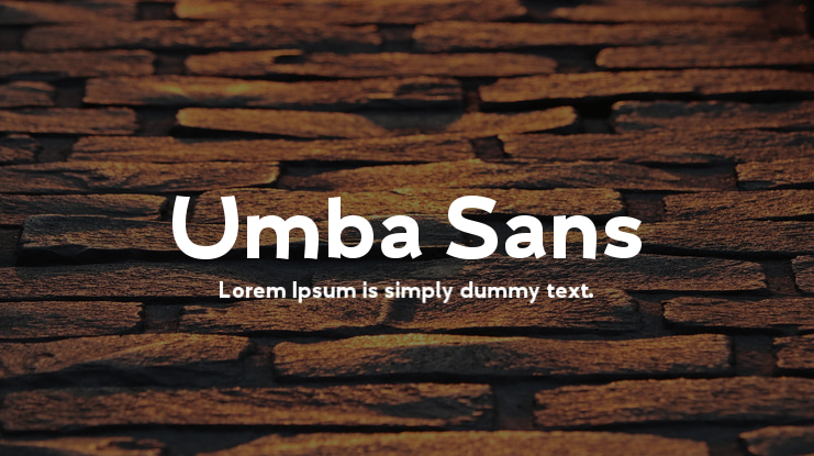 Umba Sans Font