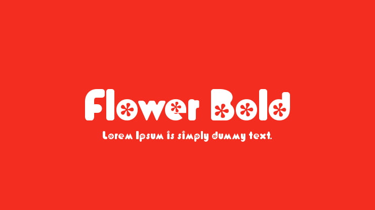 Flower Bold Font