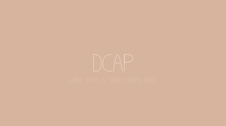 Dcap Font