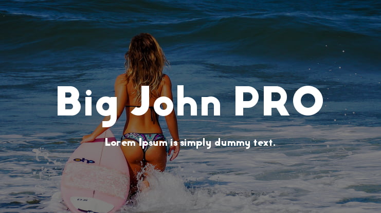 Big John PRO Font Family