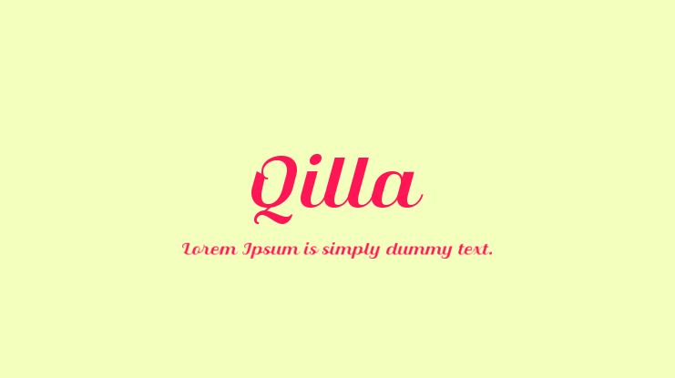 Qilla Font