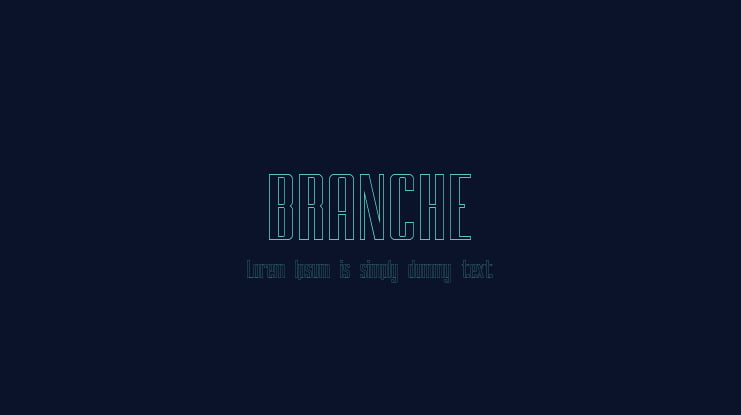 BRANCHE Font Family