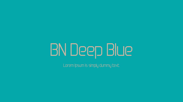 BN Deep Blue Font