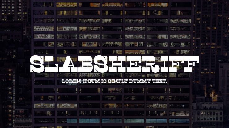 SlabSheriff Font