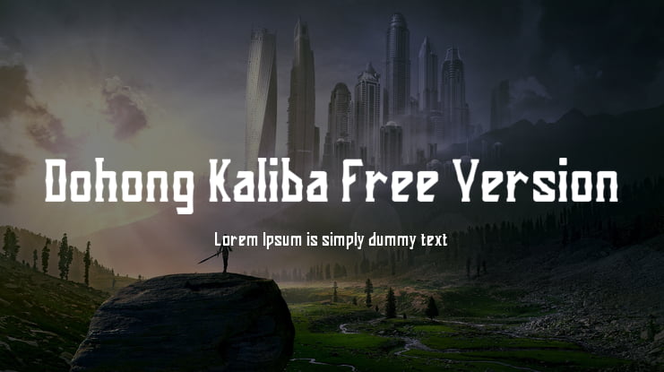 Dohong Kaliba Free Version Font