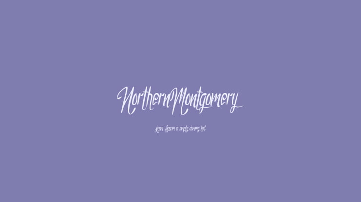 NorthernMontgomery Font