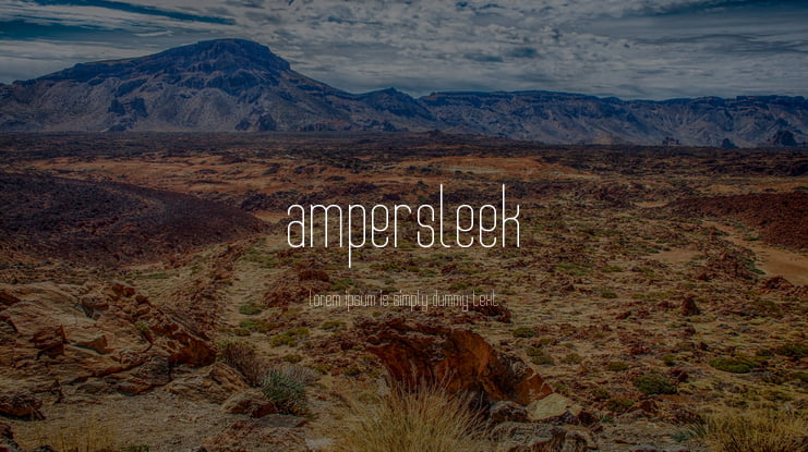 AmperSleek Font