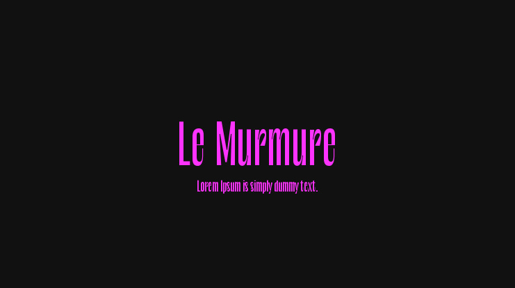 Le Murmure Font