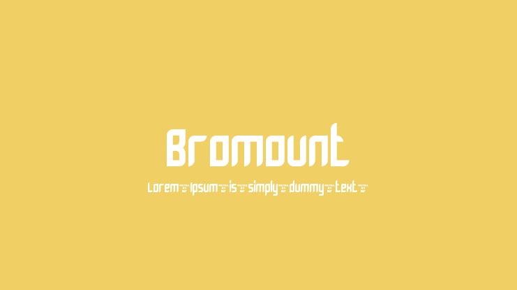 Bromount Font