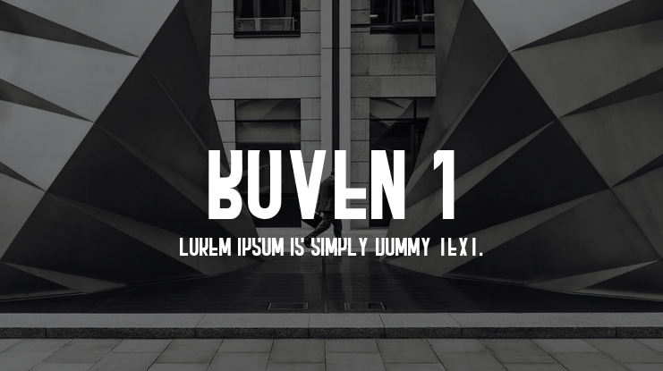 BOVEN 1 Font Family