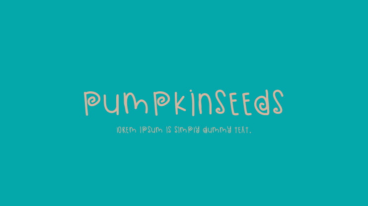 PumpkinSeeds Font