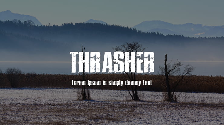 THRASHER Font