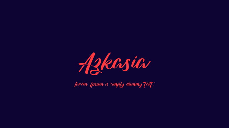 Azkasia Font