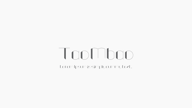 TaoMbao Font Family