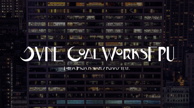 JVNE CoalWorksFPU Font