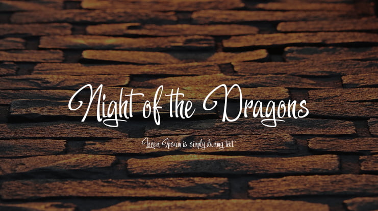 Night of the Dragons Font