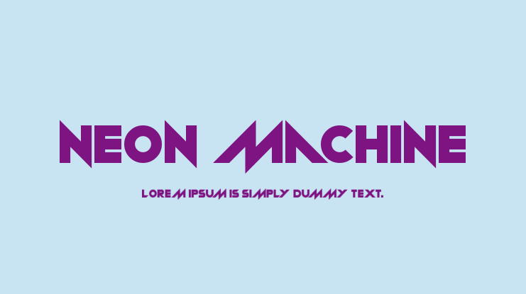 Neon machine Font