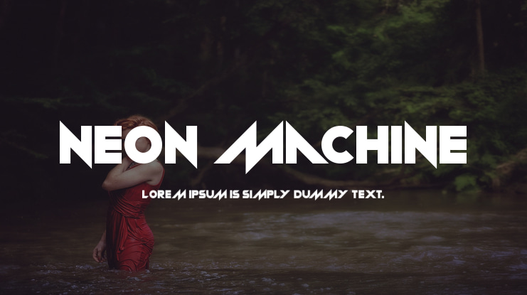 Neon machine Font