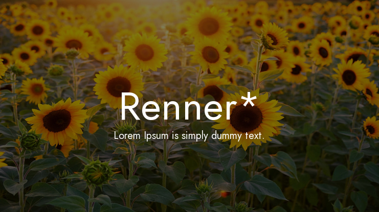 Renner* Font