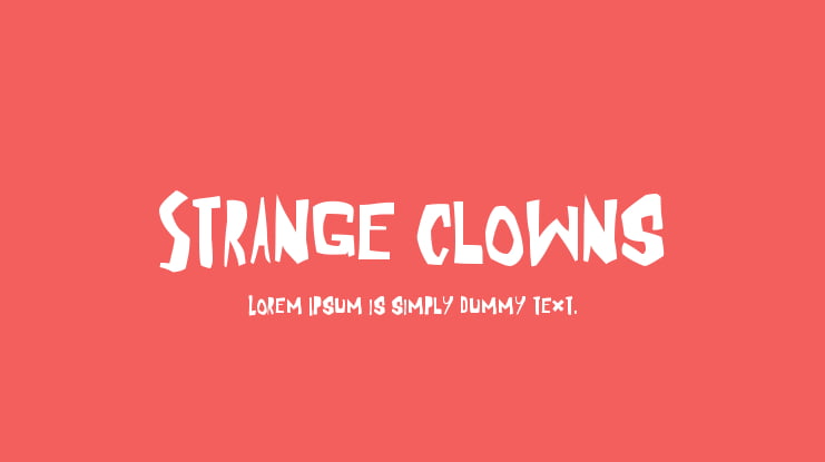 Strange Clowns Font