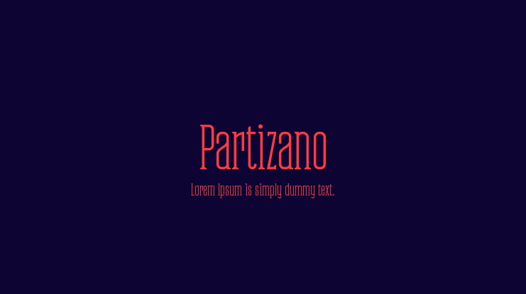 Partizano Font