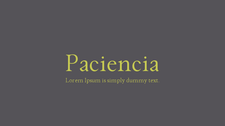 Paciencia Font