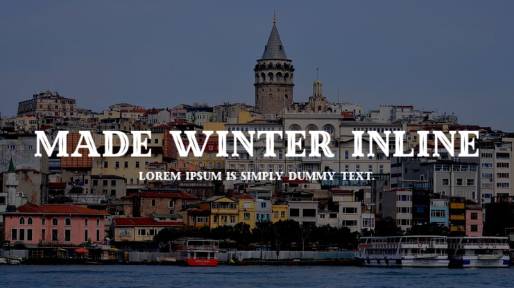 Made Winter Inline Font Family