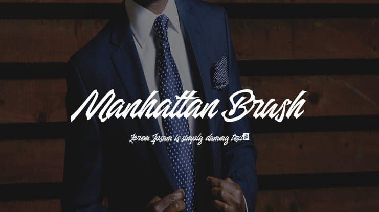 Manhattan Brush Font