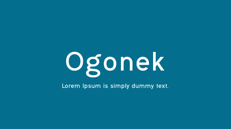 Ogonek Font Family