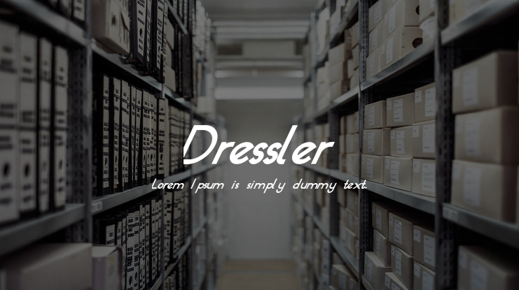 Dressler Font Family