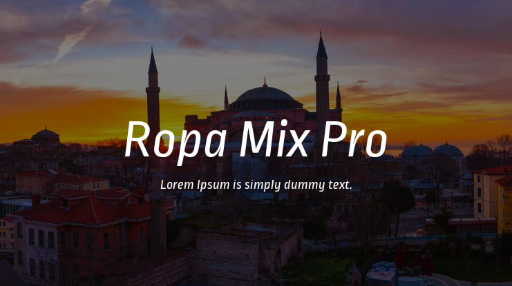 Ropa Mix Pro Font Family