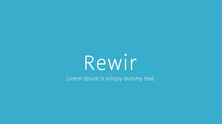 Rewir Font
