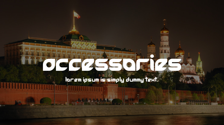 Accessories Font