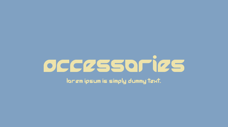 Accessories Font