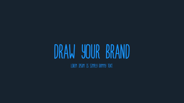 Draw Your Brand Font Family