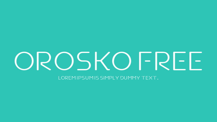 OROSKO Free Font
