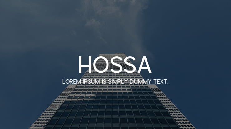 Hossa Font Family