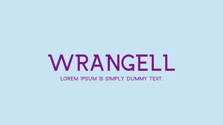 Wrangell Font