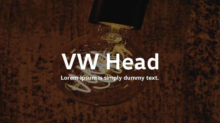 VW Head Font Family