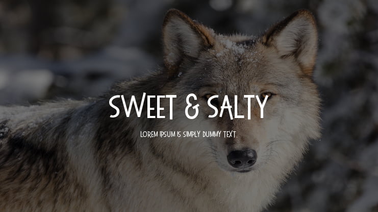 Sweet & Salty Font