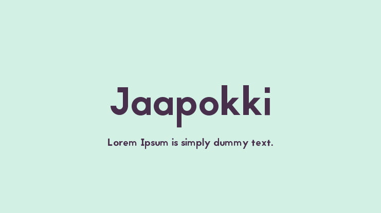 Jaapokki Font Family