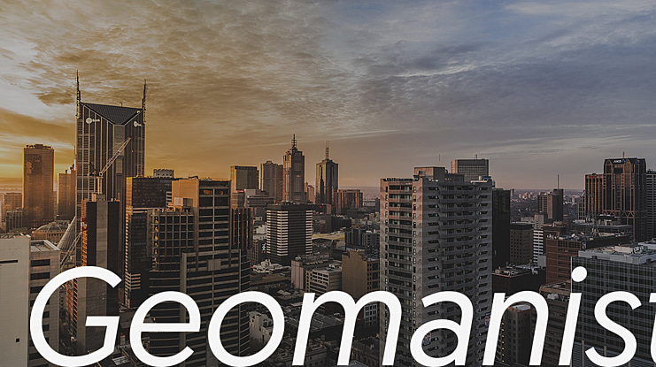 Geomanist Font Family