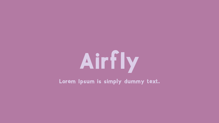 Airfly Font