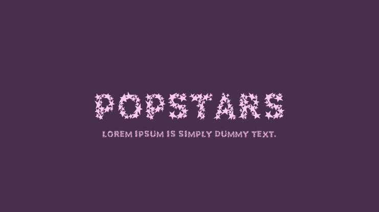 Popstars Font Family