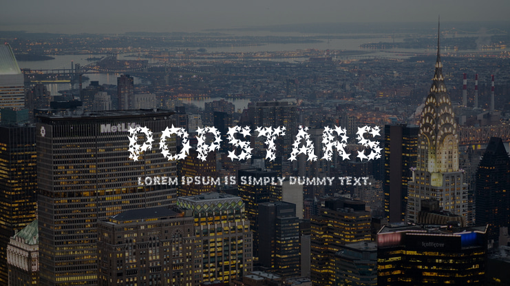 Popstars Font Family