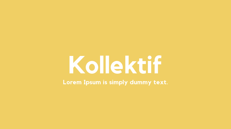 Kollektif Font Family