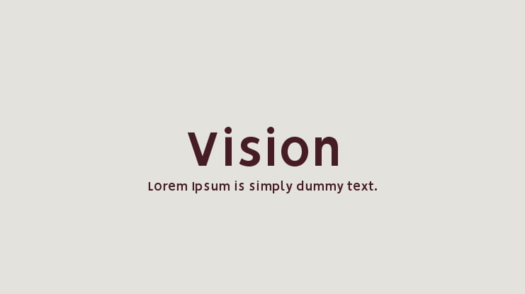 Vision Font Family