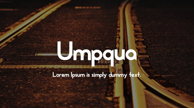 Umpqua Font Family