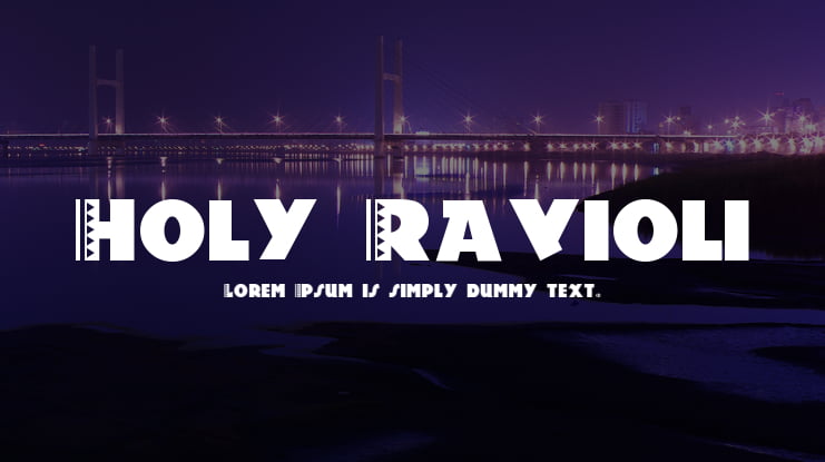 Holy-Ravioli Font
